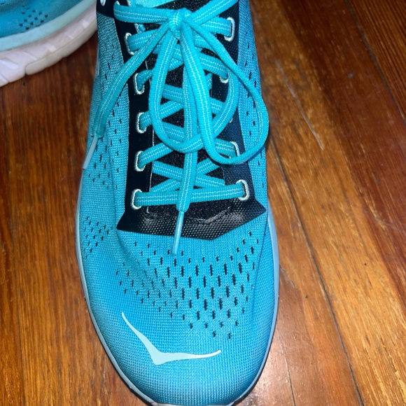 Hoka One One Blue Black Athletic Shoes Lightweight Performance size 9 Women’s - Picture 5 of 8